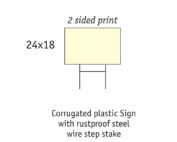 H-wire lawn sign