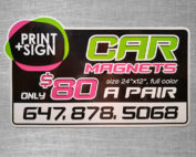 Magnetic Car Signs