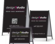 A-frame sidewalk signs